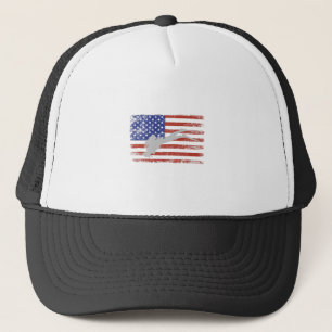 Scuba Diving With Usa Flag-Usa-Flag-Flags-Vintage Trucker Hat