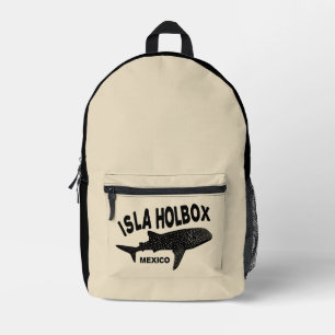 Scuba Diving With Whale Sharks Isla Holbox Mexico Printed Backpack
