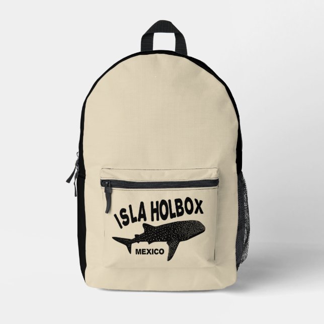 Scuba Diving With Whale Sharks Isla Holbox Mexico Printed Backpack (Front)