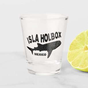 Scuba Diving With Whale Sharks Isla Holbox Mexico Shot Glass