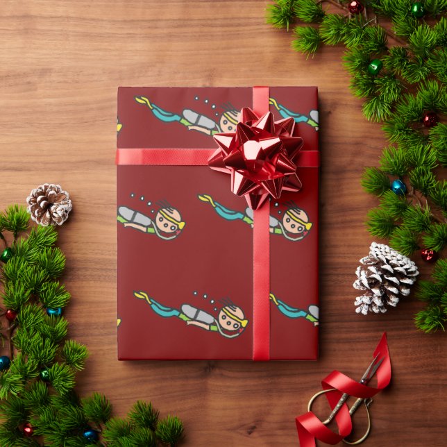 Scuba Diving Wrapping Paper (Holiday Gift)