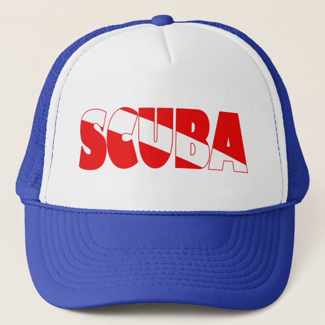 Scuba (English) Trucker Hat (Front)