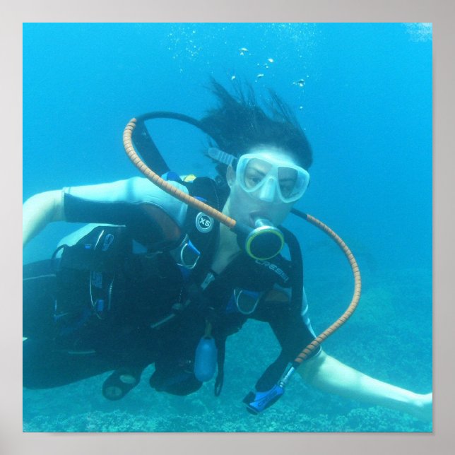 Scuba Girl Poster (Front)
