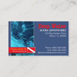 Scuba Instructor Business Card