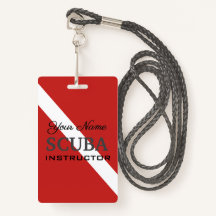 SCUBA INSTRUCTOR TAG FOR EXPERIENCED DIVERS
