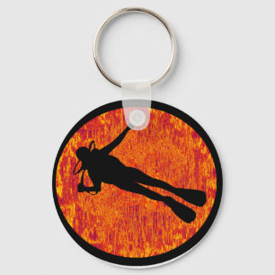 SCUBA MORNING DIVE KEY RING