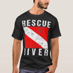 SCUBA Rescue Diver Flag  T-Shirt