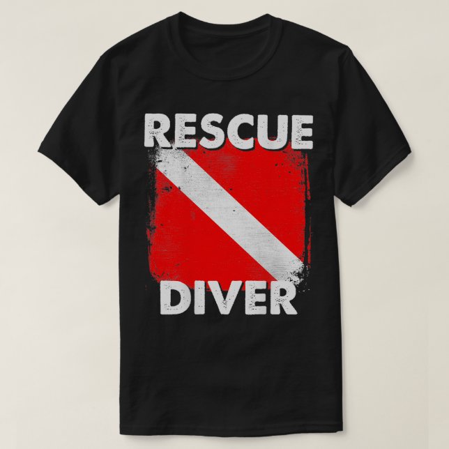 SCUBA Rescue Diver  for Instructors Students Diver T-Shirt (Design Front)