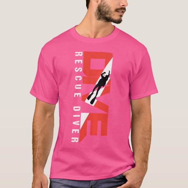 Scuba Rescue Diver For Instructors Students Divers T-Shirt (Front)