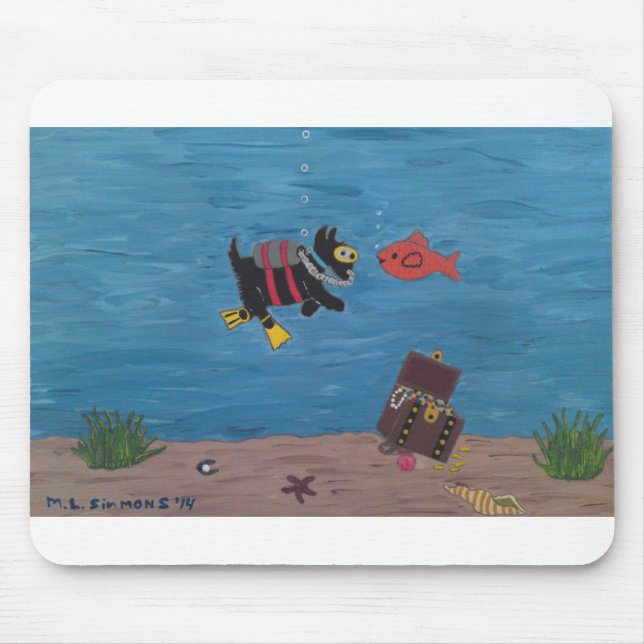 SCUBA SCOTTIE MOUSE MAT (Front)