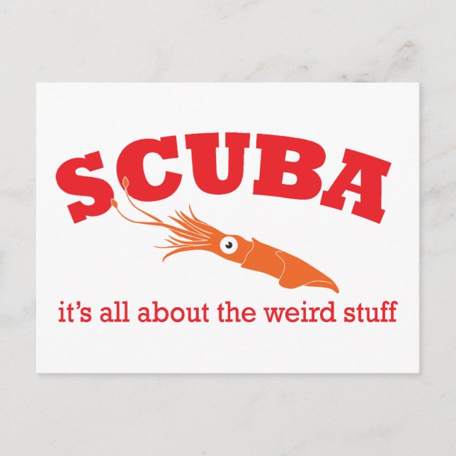 Scuba Squid Postcard (Front)