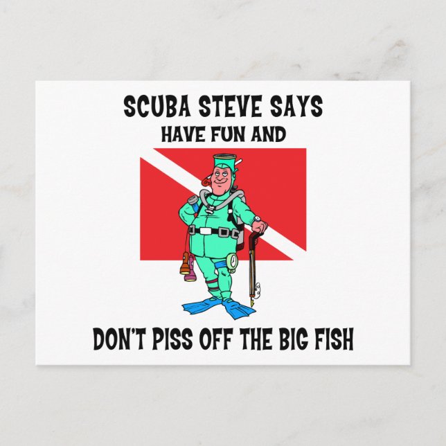 SCUBA Steve Postcard (Front)