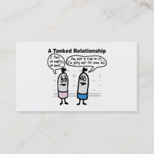 Scuba Tanks Relationship Business Card