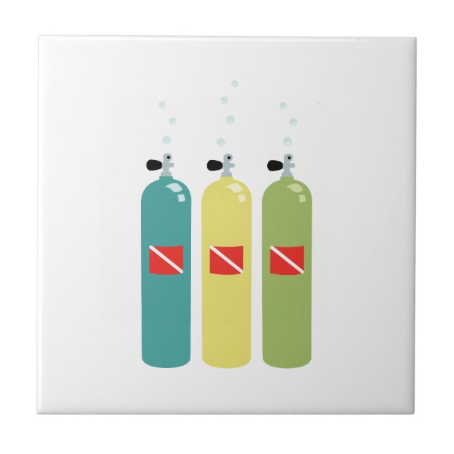 Scuba Tanks Tile (Front)