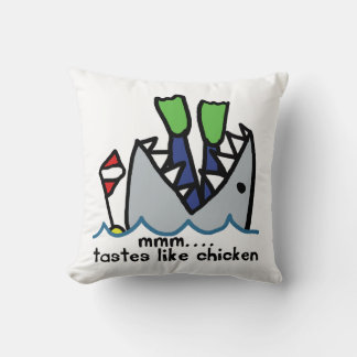 Scuba Tastes Chicken Shark Cushion