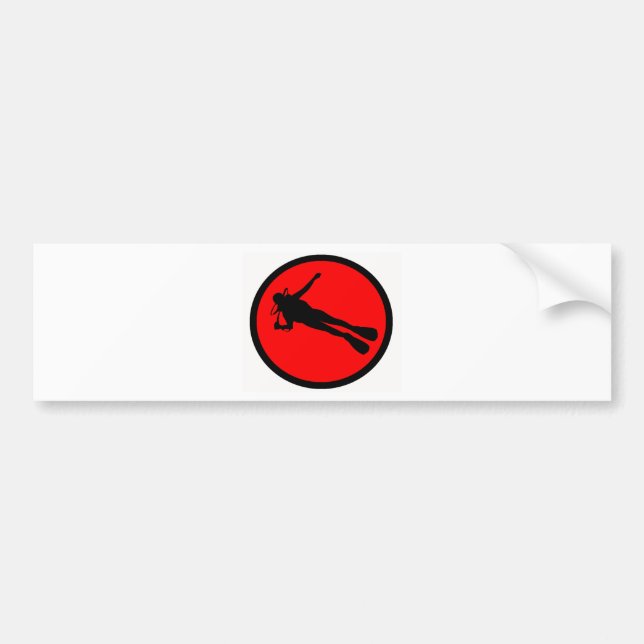 SCUBA THE AMAZED BUMPER STICKER (Front)