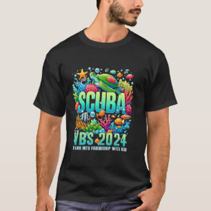 Scuba VBS 2024 Vacation Bible School Diving Into F T-Shirt
