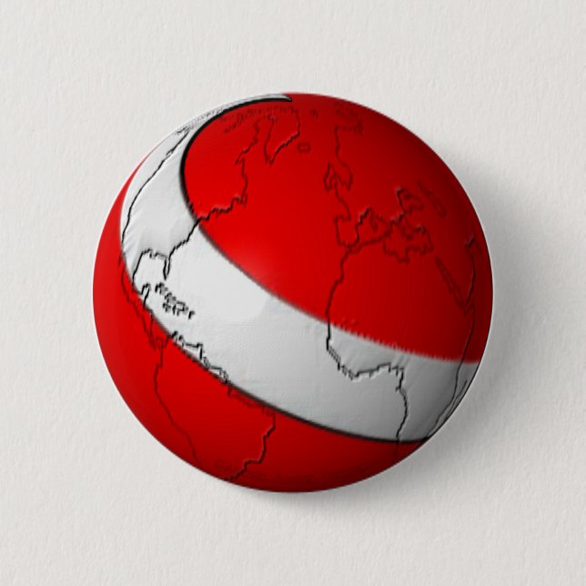 Scuba World 6 Cm Round Badge (Front)