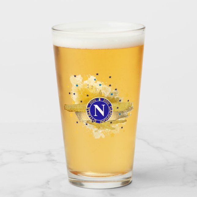 SCUDETTO NAPOLI 2025 GLASS (Front Filled)
