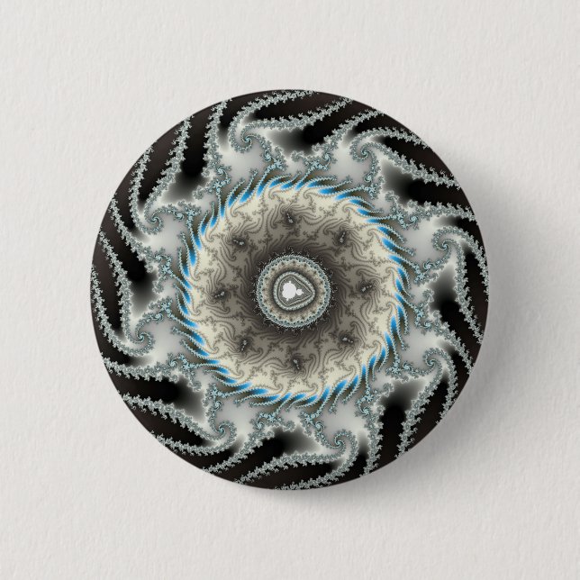 Scuibbish - Fractal 6 Cm Round Badge (Front)