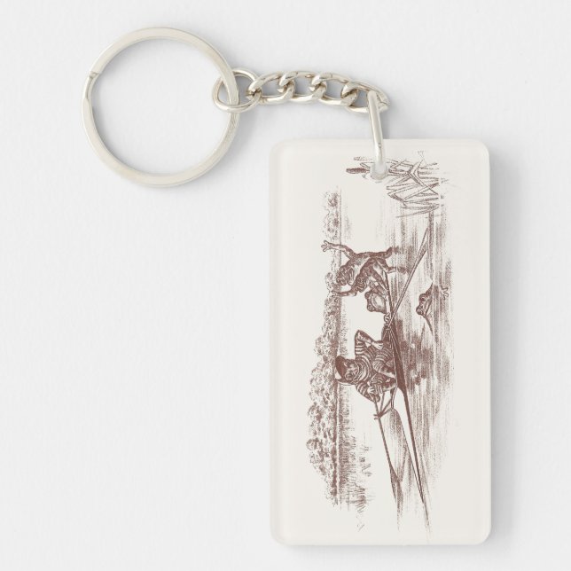 Sculling Frogs Key Ring (Front)