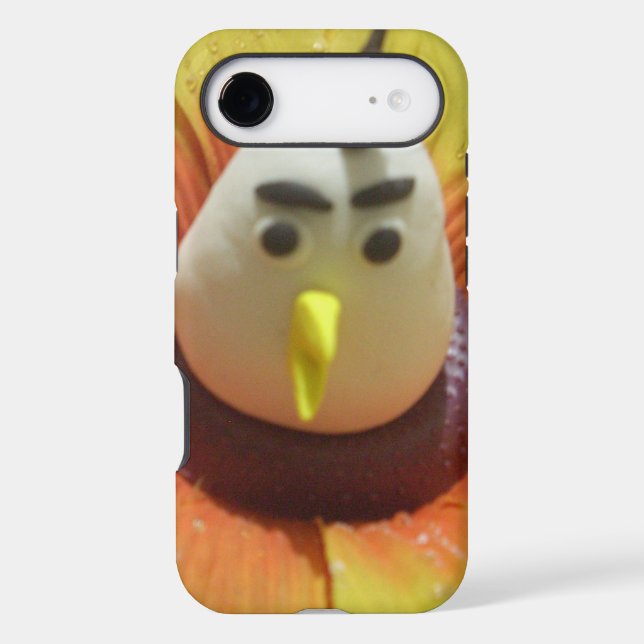 Sculpted Bird in Sunflower Art Print (Back)