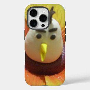 Sculpted Bird in Sunflower Art Print iPhone 16 Pro Case