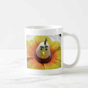 Sculpted Bird in Sunflower Art Print Coffee Mug