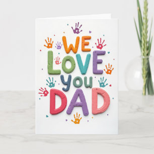 Sculpted Dads Message Card