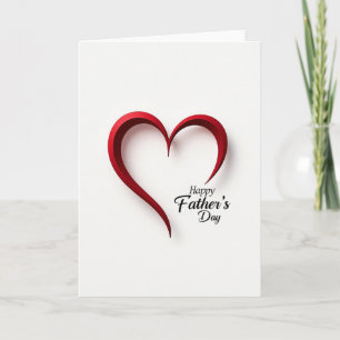 Sculpted Heart Fathers Day Card