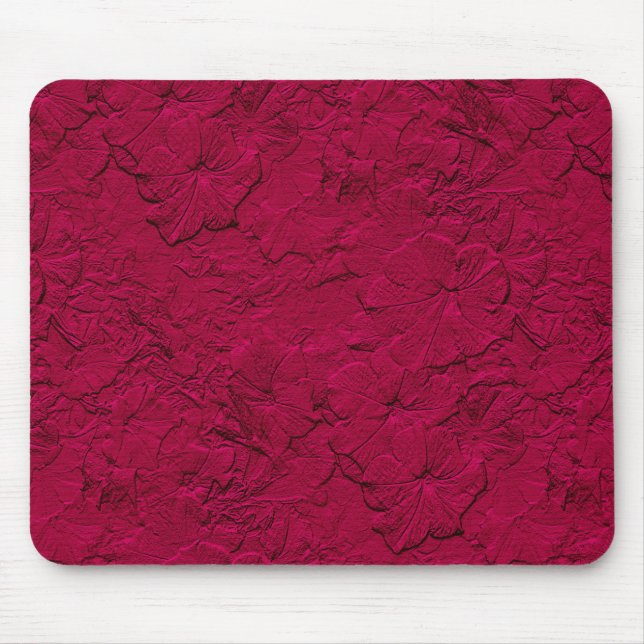 Sculpted Petunias, Magenta Mousepad (Front)