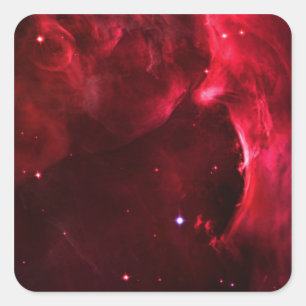 Sculpted Region of the Orion Nebula Square Sticker