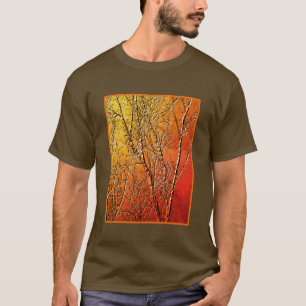 Sculpted Texture Look Bare Tree Branches Art T-Shirt