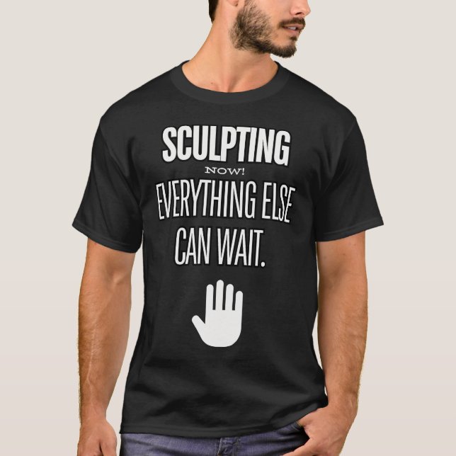 Sculpting Artist Creative Clay Pottery Focus Inspi T-Shirt (Front)