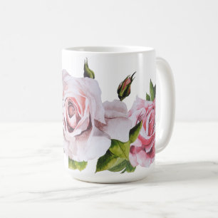 Sculptural Roses on a Classic Mug