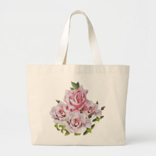Sculptural Roses on a Jumbo Tote