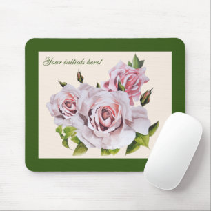 Sculptural Roses on a Mouse Pad