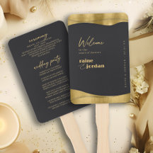Sculptural Waves Program Gold Matte Black ID1312