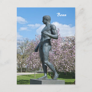 Sculpture near Academic Art Museum in Bonn Postcard