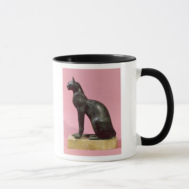 Sculpture of a cat, Late Period Mug (Right)