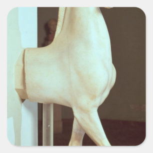 Sculpture of a horse, c.500 BC Square Sticker