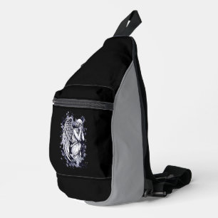 Sculpture of a Weeping Angel - with Splashes 1 Sling Bag