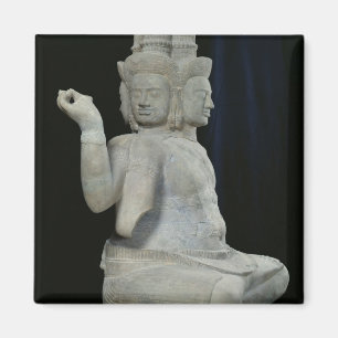 Sculpture of Brahma with four faces Magnet