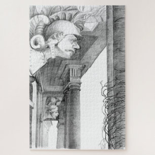 Sculpture of Burgscheidungen castle Pencil Art Jigsaw Puzzle