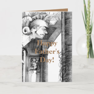 Sculpture of castle Pencil Art Card