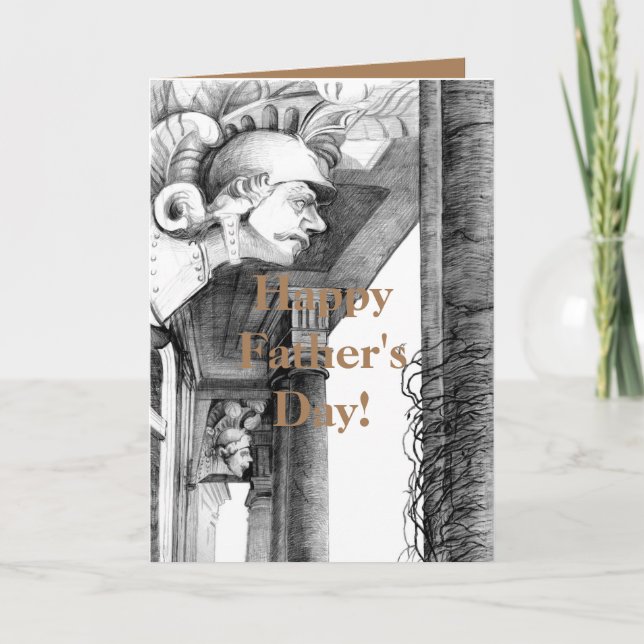 Sculpture of castle  Pencil Art  Card (Front)