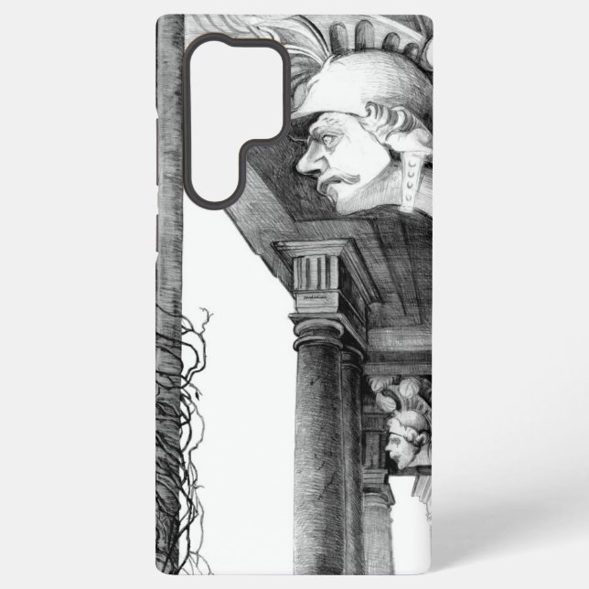 Sculpture of  castle  Pencil Art  Samsung Galaxy S22 Ultra Case (Back)