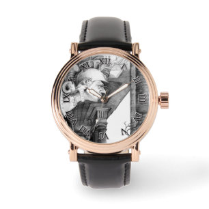 Sculpture of castle Pencil Art Watch