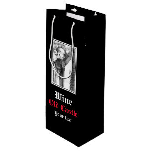 Sculpture of castle Pencil Art Wine Gift Bag