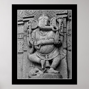 Sculpture Of Lord Ganesha Poster